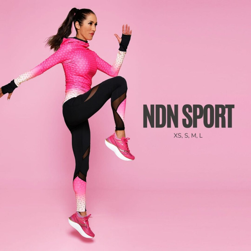 NDN Sport NDN - Dámské běžecké triko s dlouhým rukávem IRONMUM X092 (růžová)