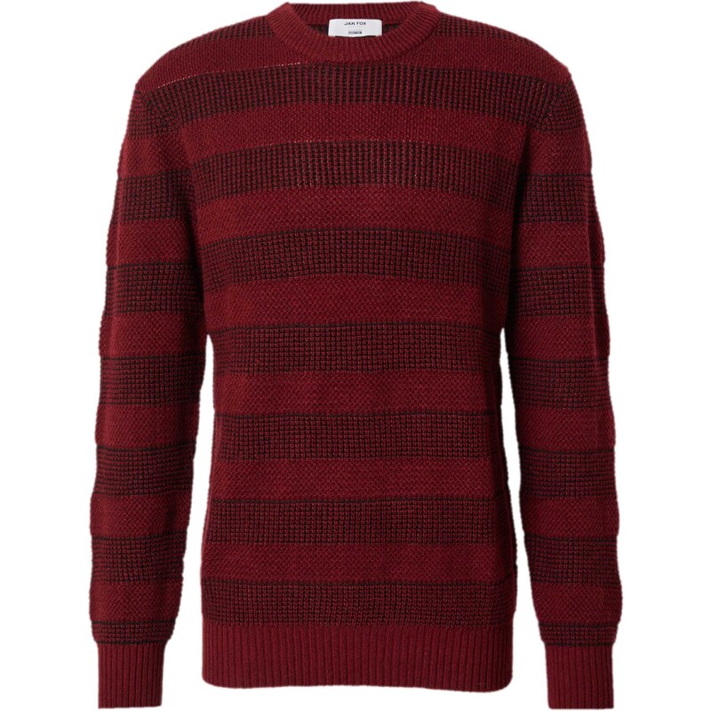 DAN FOX APPAREL Svetr Joost bordó / černá