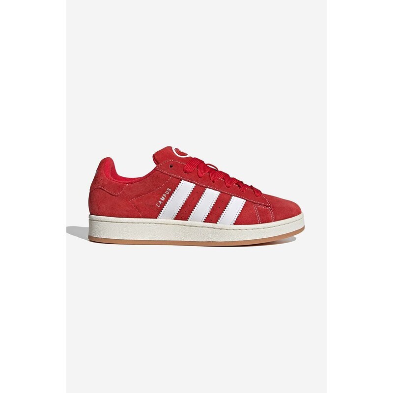 Semišové sneakers boty adidas Originals Campus 00S červená barva,  H03474-red - GLAMI.cz