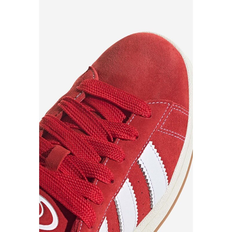 Semišové sneakers boty adidas Originals Campus 00S červená barva,  H03474-red - GLAMI.cz