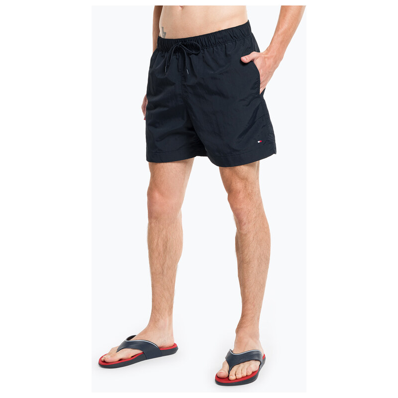 Pánské plavecké šortky Tommy Hilfiger Medium Drawstring modré