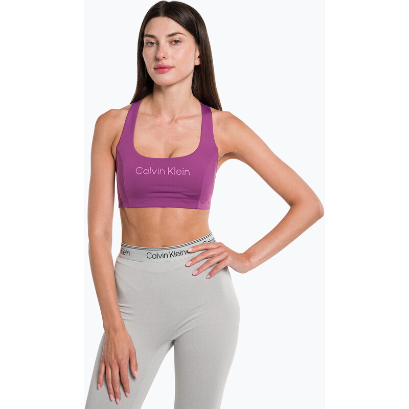 Fitness podprsenka Calvin Klein Medium Support VAE amethyst