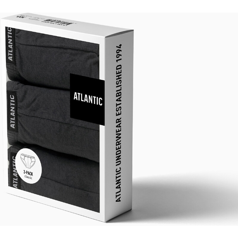 Atlantic 3-PACK Slipy męskie classic