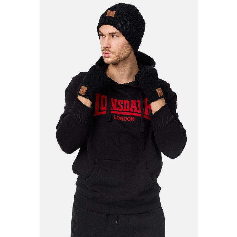 Lonsdale Unisex Beanie and Glove Set