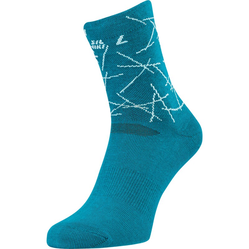 Unisex cyklo ponožky Silvini Aspra modrá/tyrkysová