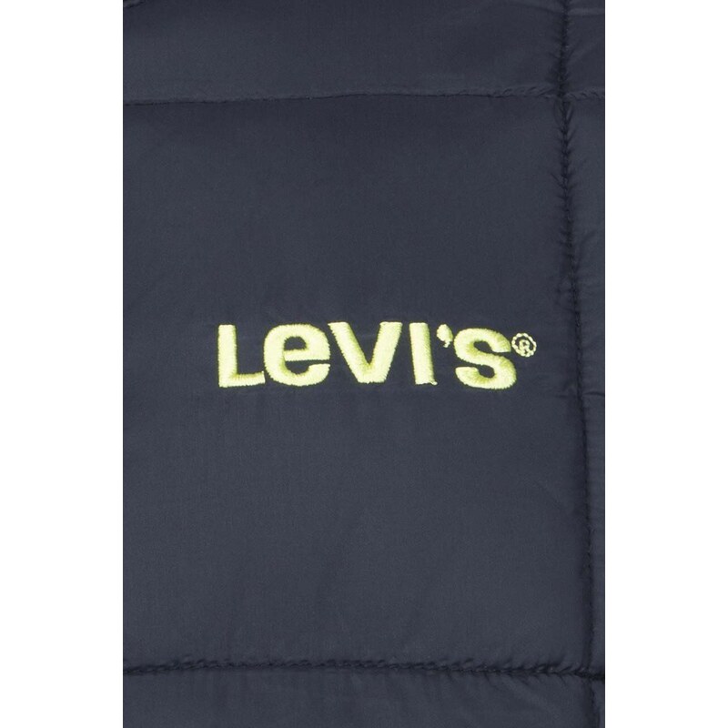 Dětská oboustranná bunda Levi's černá barva