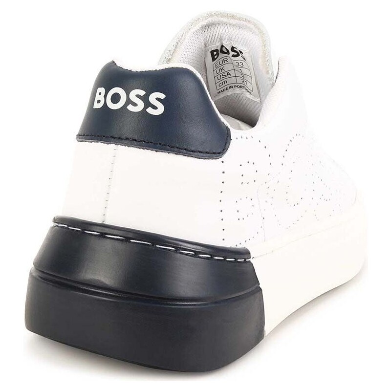 Dětské sneakers boty BOSS bílá barva