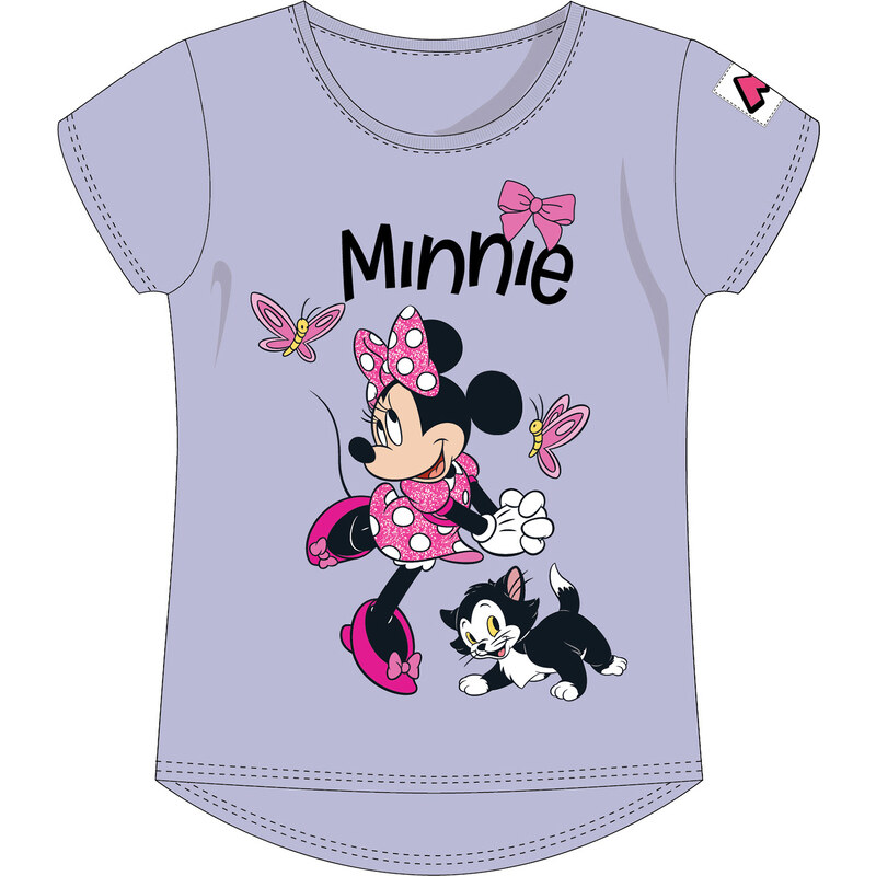 Dětské bavlněné tričko Minnie Mouse Disney - fialové