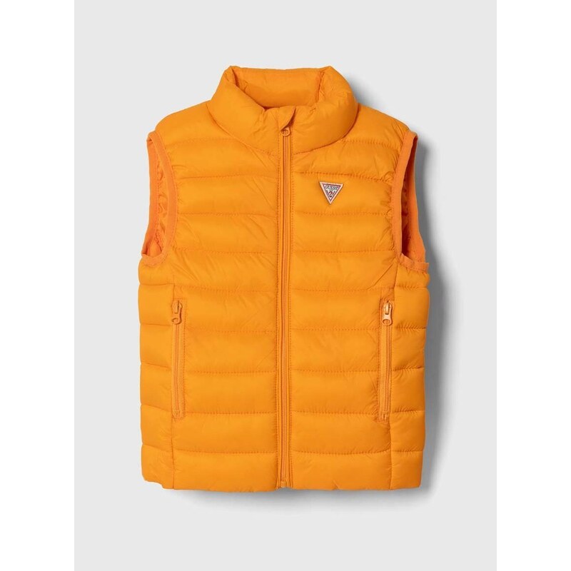 Dětská vesta Guess oranžová barva
