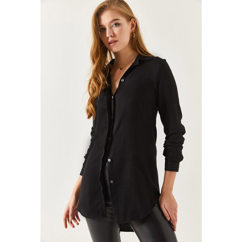 armonika Women's Black Tunic Shirt