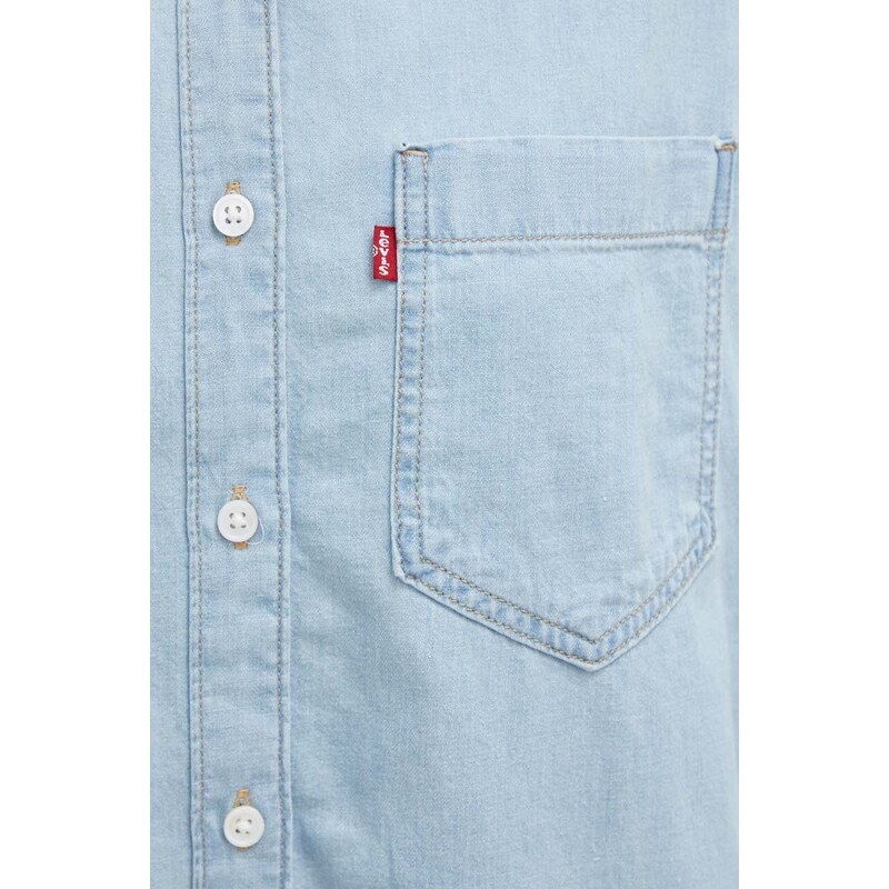 Džínové šaty Levi's mini, oversize