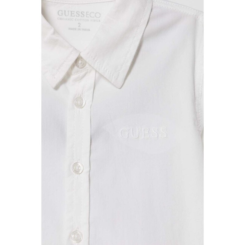 Dětská košile Guess bílá barva