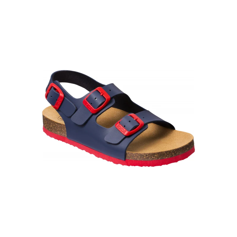 Scholl AIR BAG KID modré dětské zdravotní pantofle s páskem GLAMI.cz