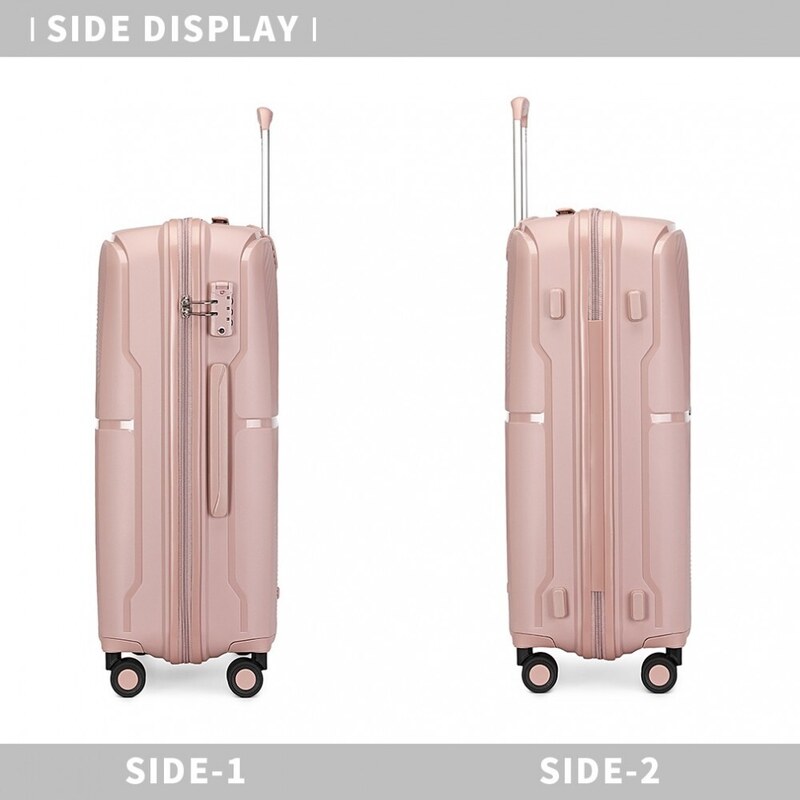 KONO travel set kufrů polypropylén - 40L, 68L, 97L - nude