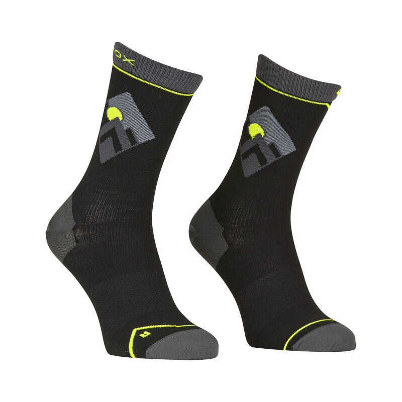 Pánské ponožky Ortovox ALPINE LIGHT COMPRESSION MID SOCKS - černá 45/47