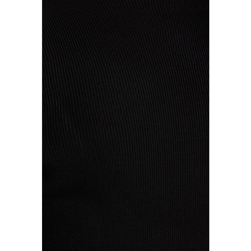 Trendyol Black Mini Knitwear Back Detailed Dress