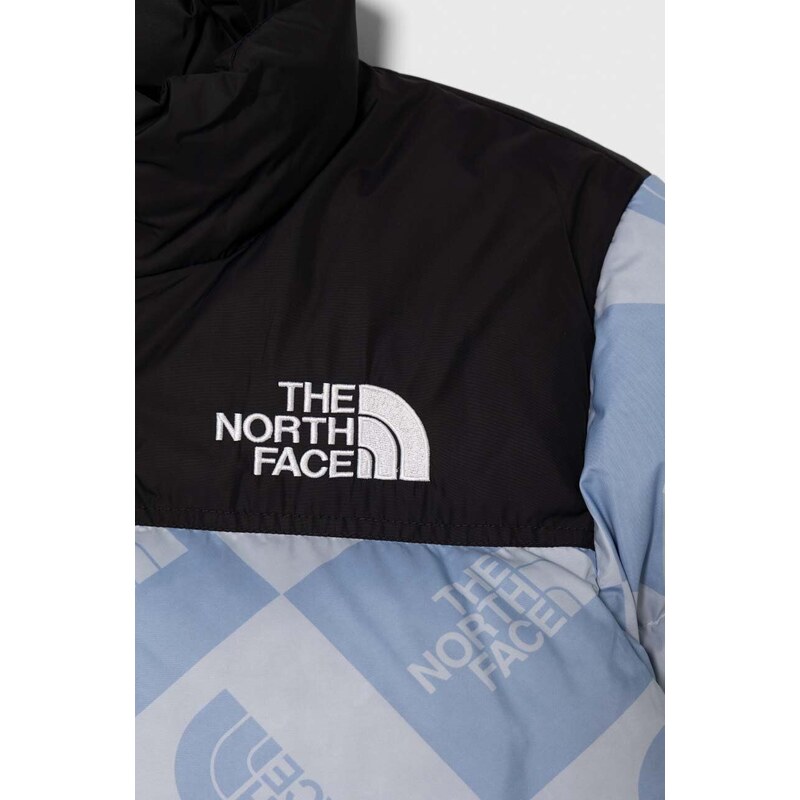 Dětská péřová bunda The North Face 1996 RETRO NUPTSE JACKET modrá barva