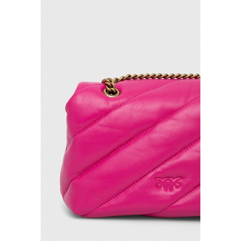 Kožená kabelka Pinko béžová barva, 100039.A0F2