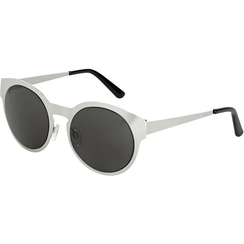 Topshop Metal Preppy Round Sunglasses