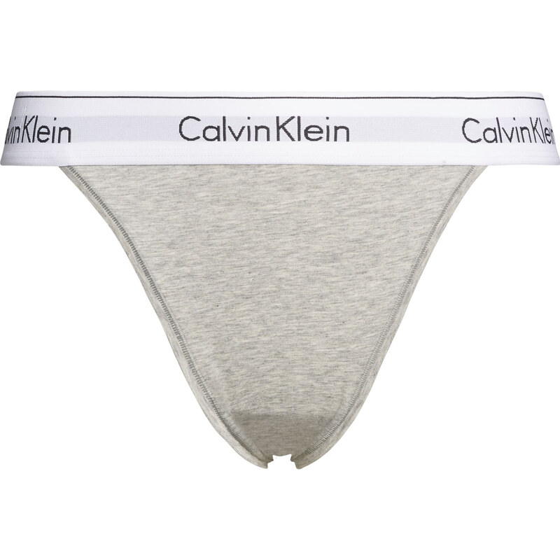 Dámské brazilky Tanga Modern Cotton 000QF4977A020 šedá - Calvin Klein