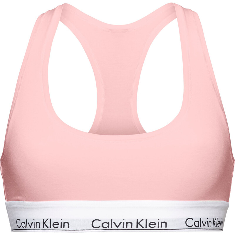 Dámská podprsenka Bralette Modern Cotton 0000F3785E2NT světle růžová - Calvin Klein