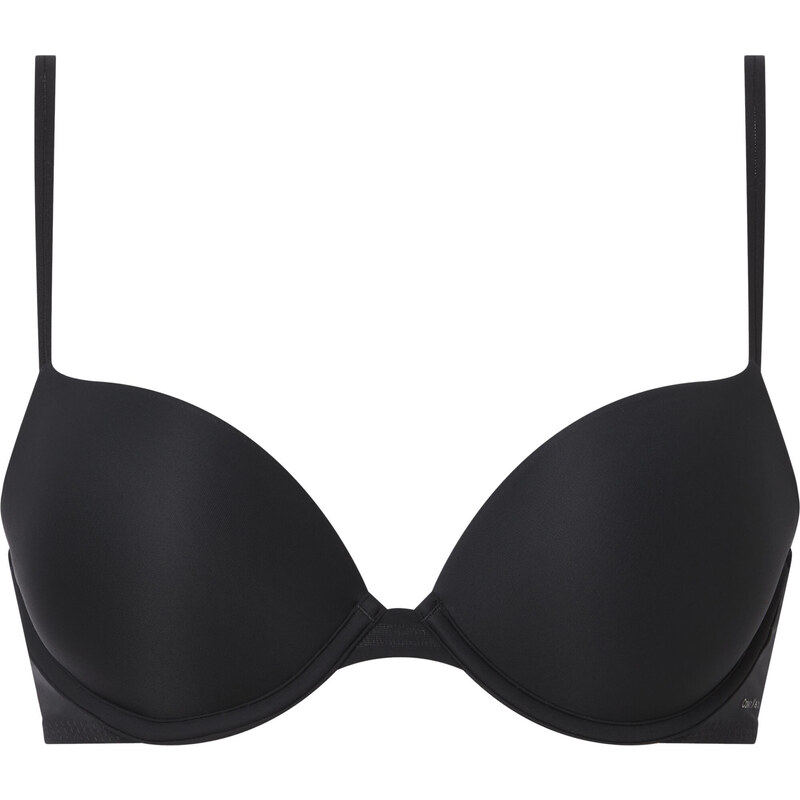 Dámská podprsenka Push Up Bra Sheer Marquisette 000QF6345EUB1 černá - Calvin Klein