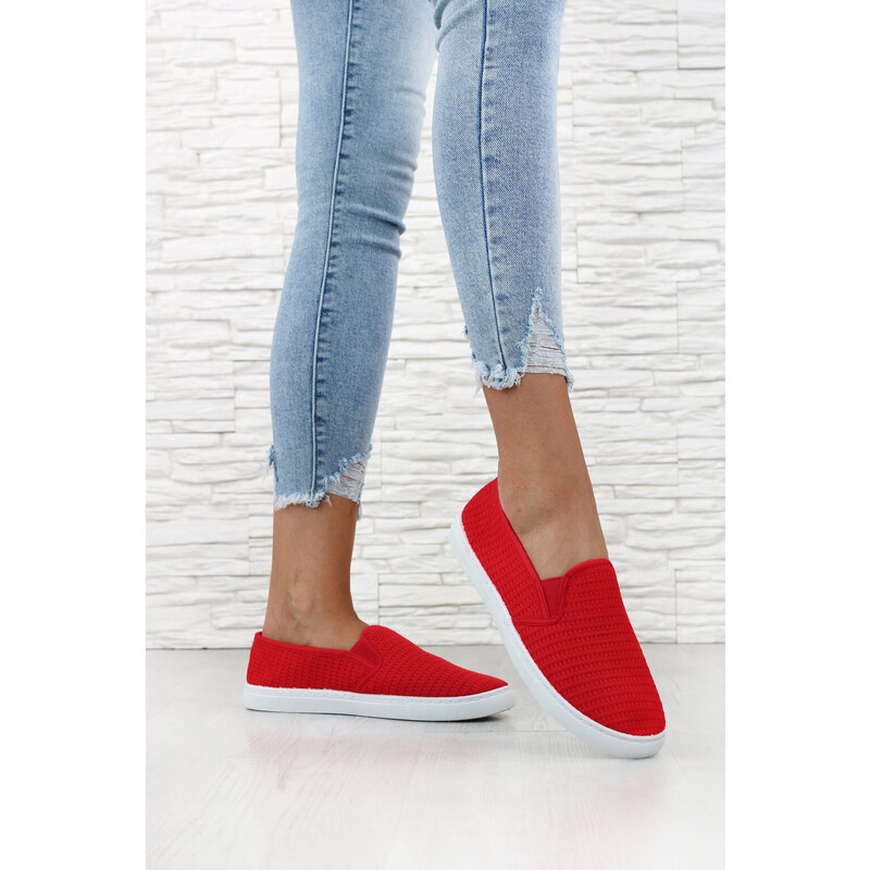 Prety Červené slip on tenisky 18W9-5R