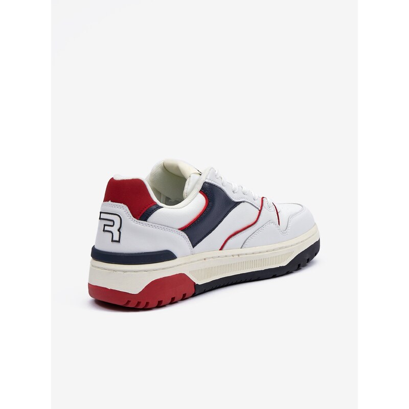 Replay Boty Scarpa Off Wht Blue Red - Pánské