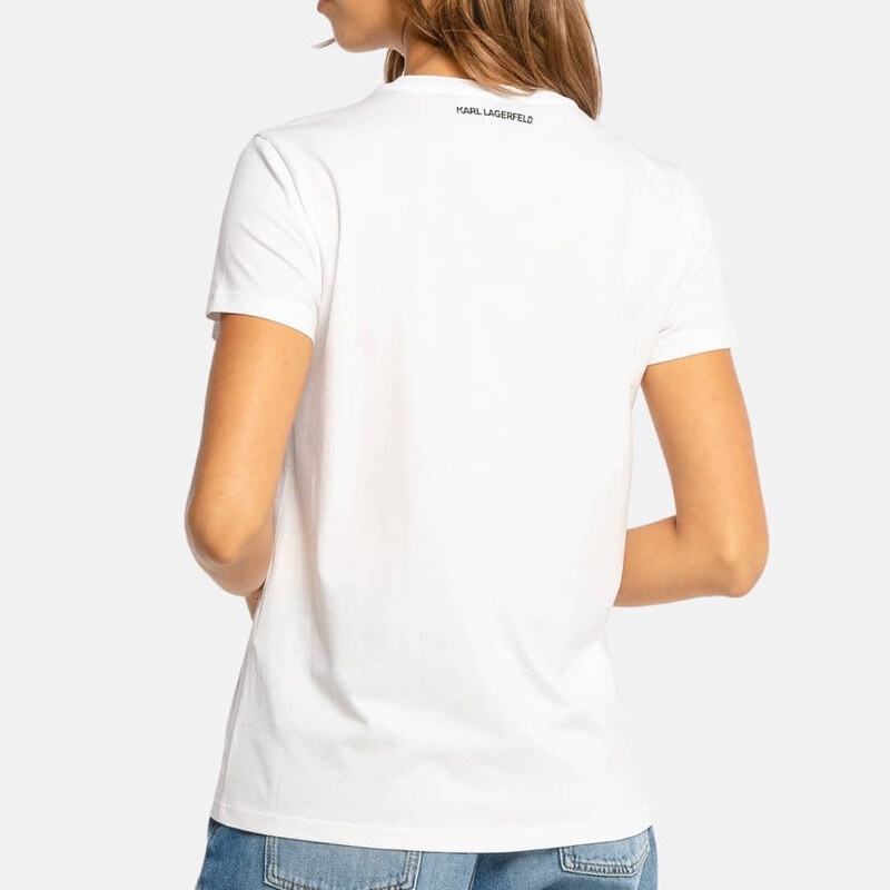 Dámské bílé triko Karl Lagerfeld 55480