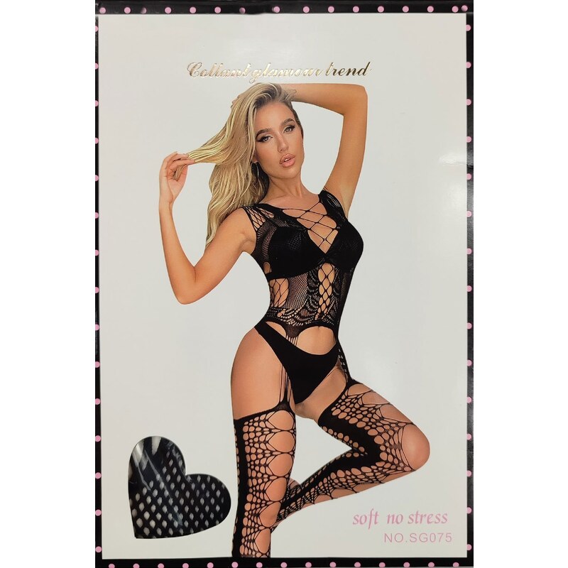 Body stocking Dámský síťovaný overal SG075 84326843