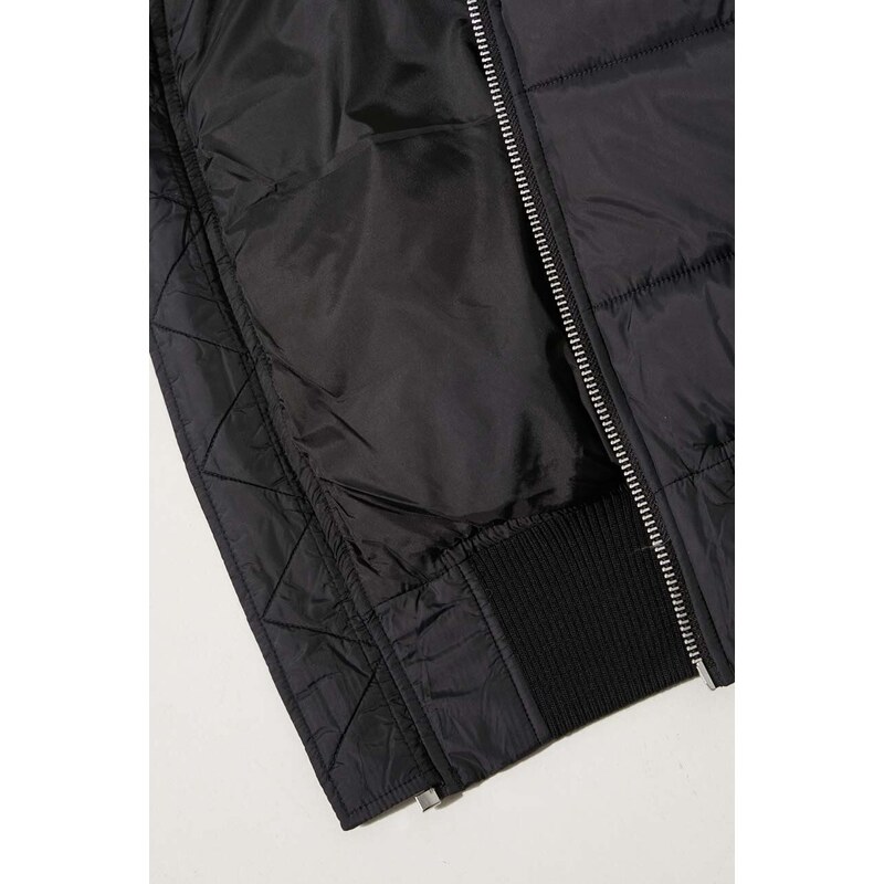 Bunda Alpha Industries MA-1 ZH Back Print Puffer FD pánská, černá barva, zimní, 118107.03