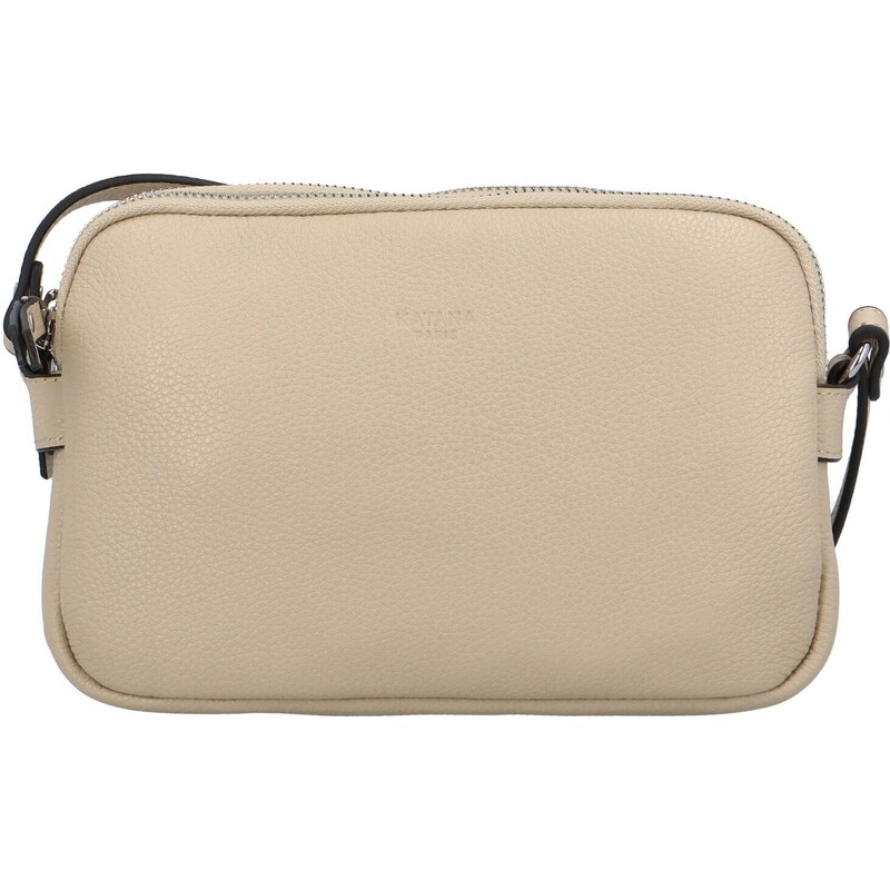 Dámská kožená crossbody kabelka béžová - Katana Prina béžová 84333117