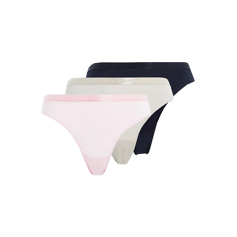 Dámské bikiny Tommy Hilfiger UW0UW04329 3Pack, vícebarevné