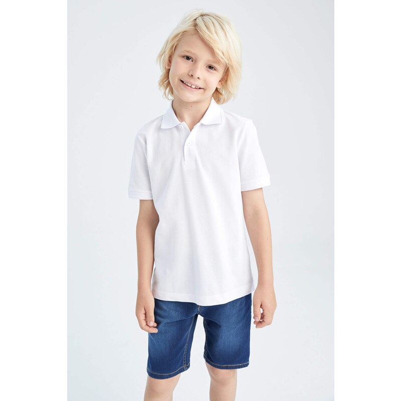 DEFACTO Regular Fit Short Sleeve Polo T-Shirt