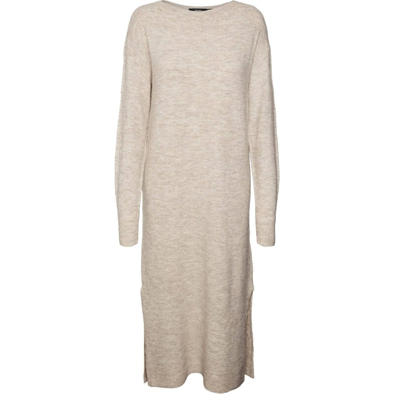 VERO MODA Úpletové šaty VMLefile béžový melír 98151708