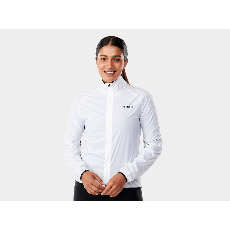 Dámská bunda Trek Circuit Women's Windshell Cycling Jacket bílá