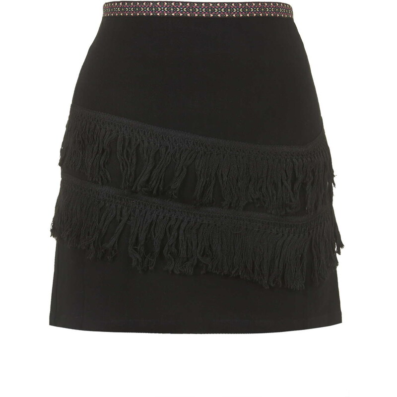 Topshop **Tassel Fringe Mini Skirt by Jovonna
