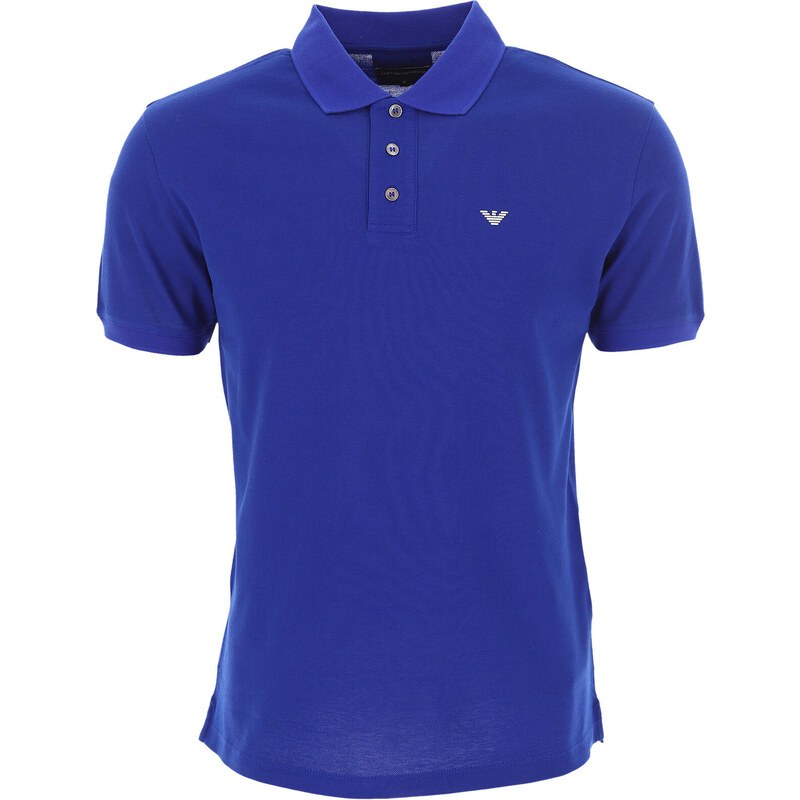 Emporio Armani Polo triko pro muže Ve výprodeji v Outletu, Bluette, Bavlna, 2024, S XL