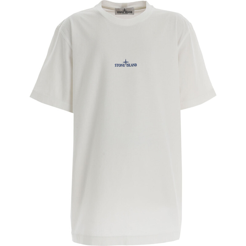 Stone Island Dětské tričko pro chlapce Ve výprodeji, Bílá, Bavlna, 2024, 10Y 12Y 14Y