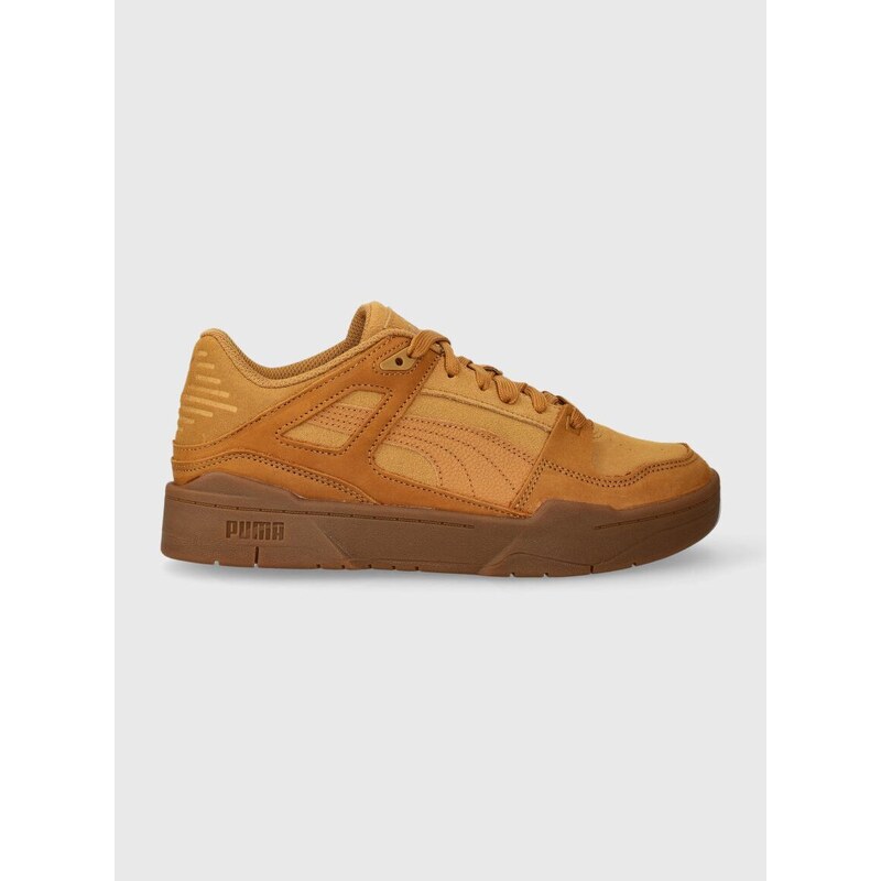 Kožené sneakers boty Puma Slipstream Suede černá barva, 387547-01