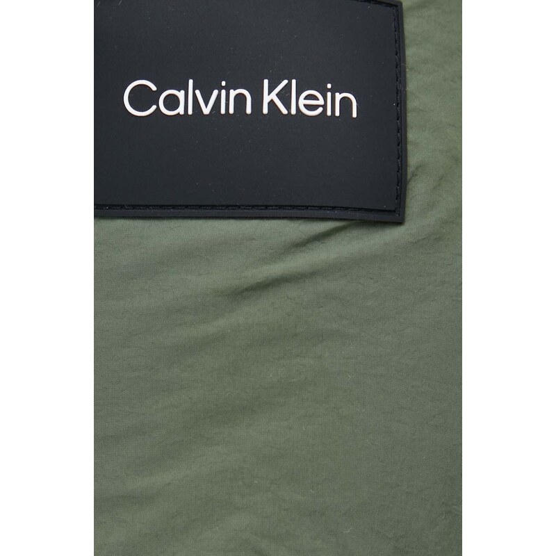 Bunda Calvin Klein pánská, zelená barva, zimní