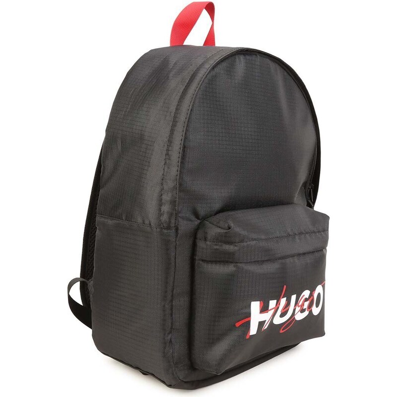 Dětský batoh HUGO černá barva, velký, s potiskem