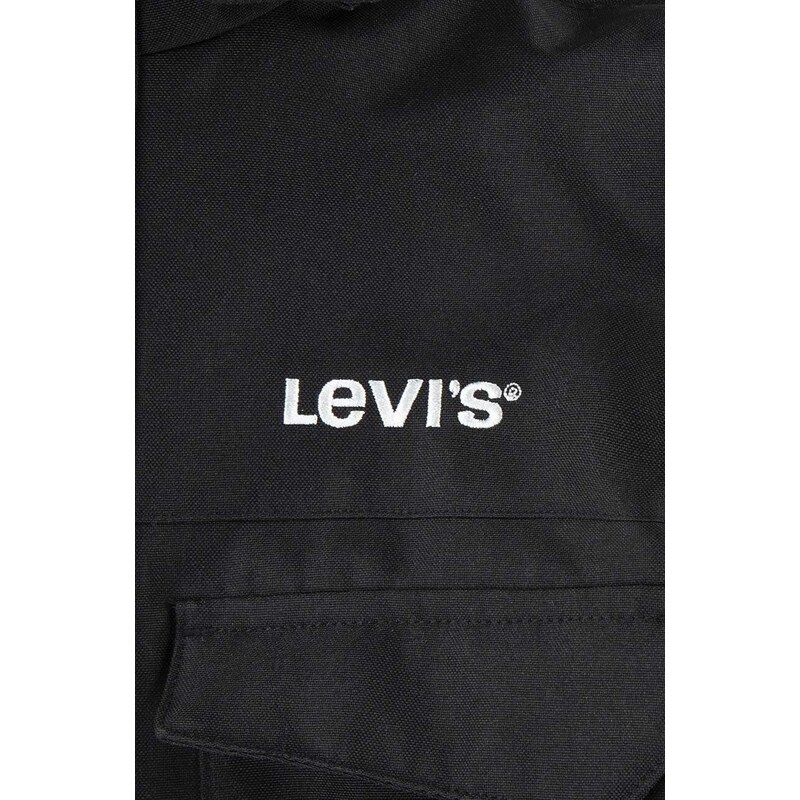 Dětská bunda Levi's černá barva