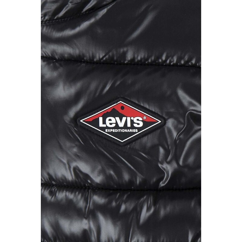 Dětská bunda Levi's černá barva