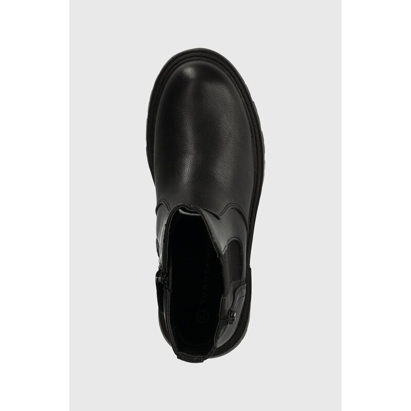 Dětské boty Tommy Hilfiger černá barva