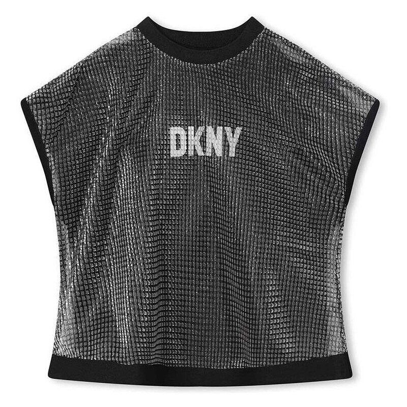 Dětské tričko Dkny šedá barva