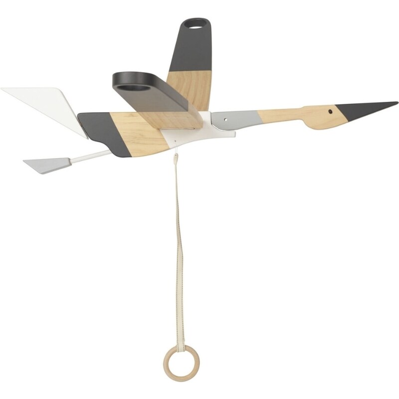 Dřevěná závěsná dekorace letící racek Quax Seagull 91 x 70 cm