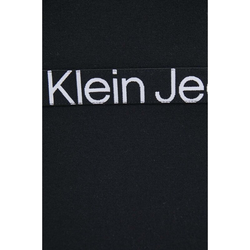 Šaty Calvin Klein Jeans černá barva, mini