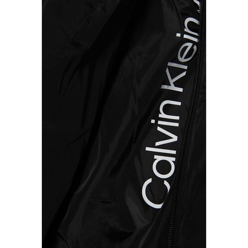 Dětská bunda Calvin Klein Jeans černá barva