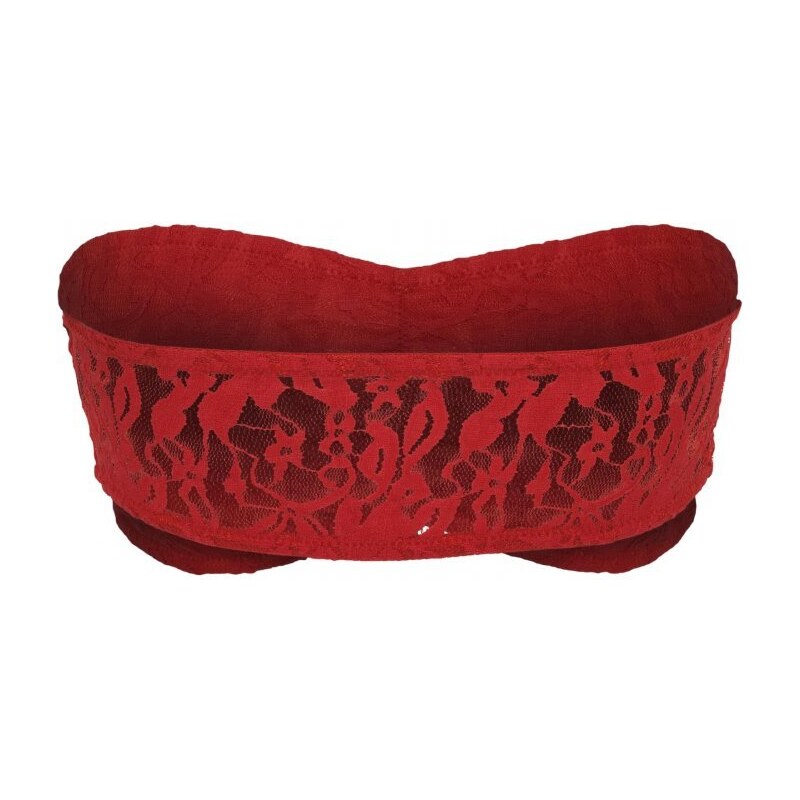 URBAN CLASSICS Ladies Laces Bandeau - red